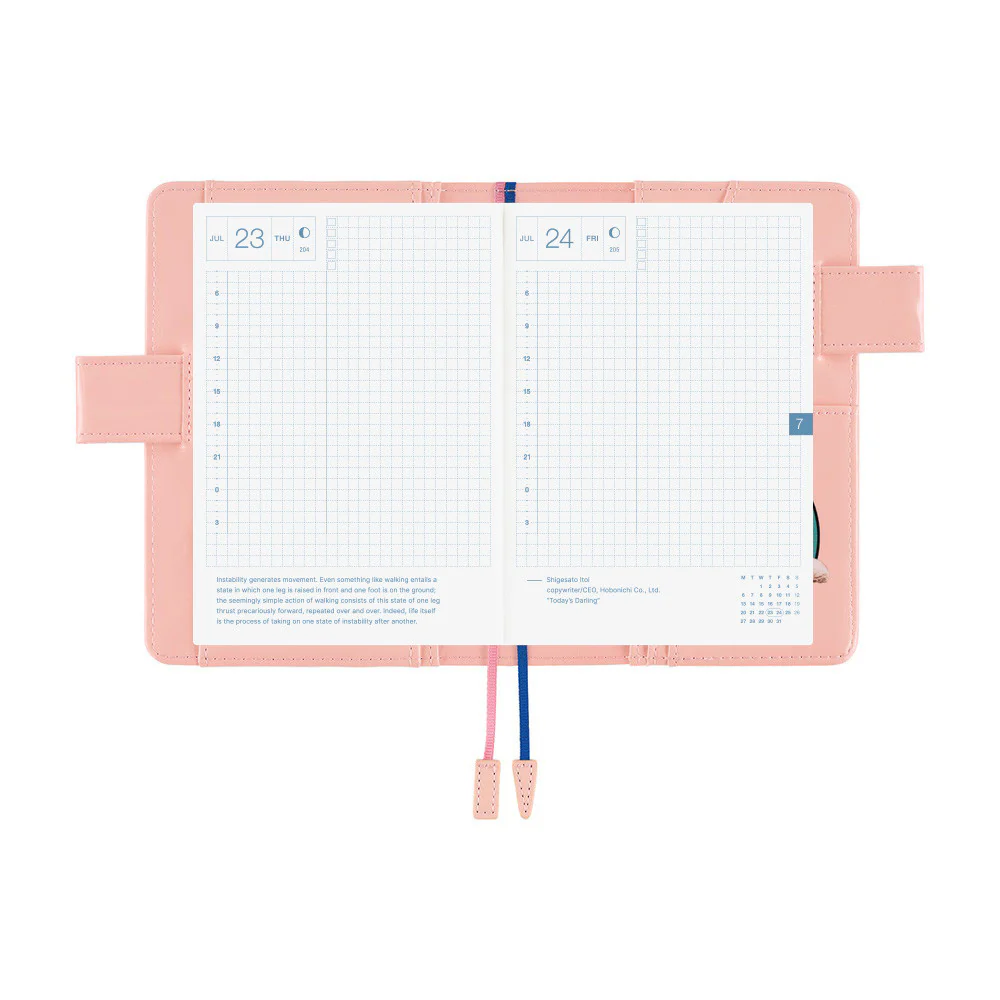 Okładka na kalendarz Hobonichi Techo A6 | Candy Stripper: Random Dog & Cat (Pink) - Image 9