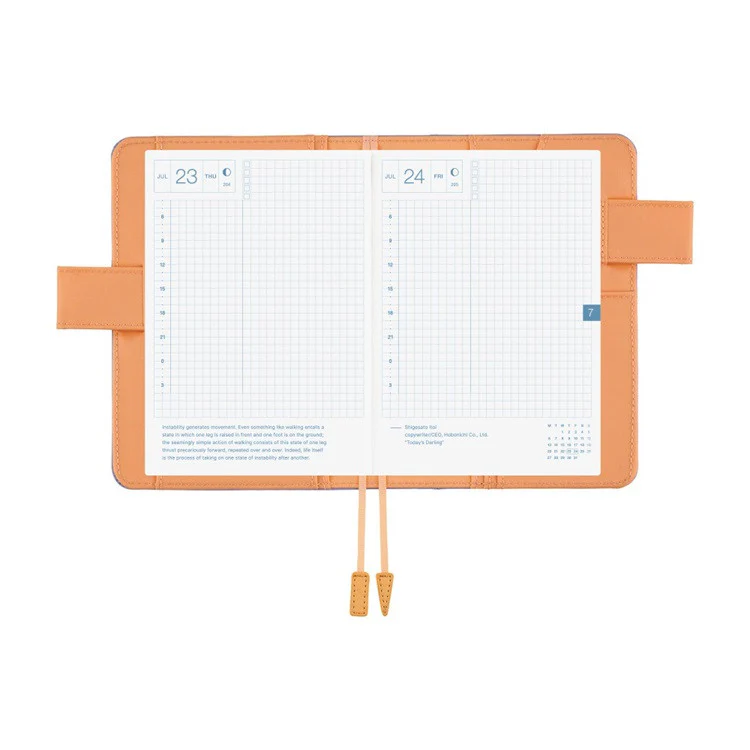 Okładka na kalendarz Hobonichi Techo A6 | Colors: Powder Blue Shell - Image 8