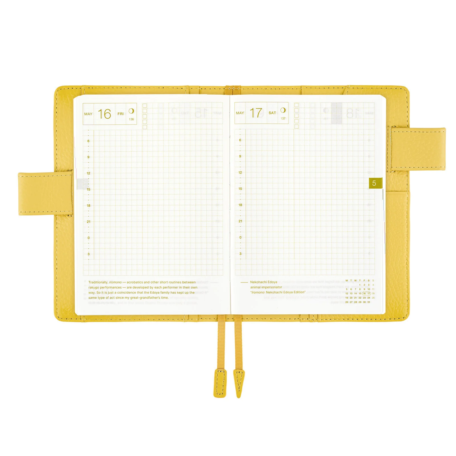 Okładka na kalendarz Hobonichi Techo A6 | Leather: Brilliant Yellow - Image 7