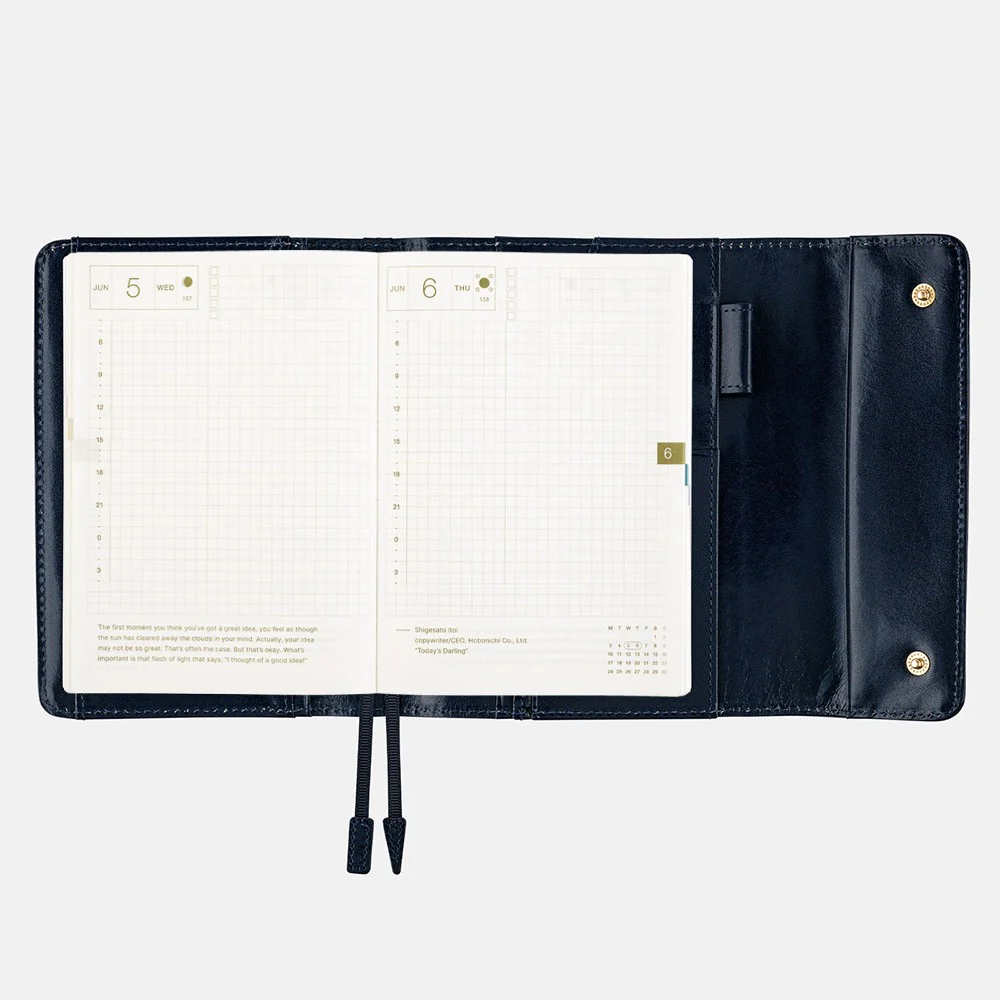 Okładka na kalendarz Hobonichi Techo A6 | Leather: Silent Night - Image 8