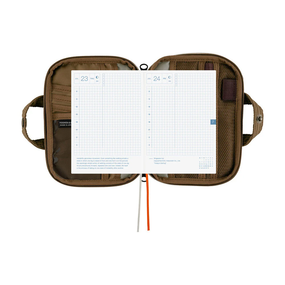 Okładka na kalendarz Hobonichi Techo A6 | POTR: Stroll (Light Brown) - Image 11