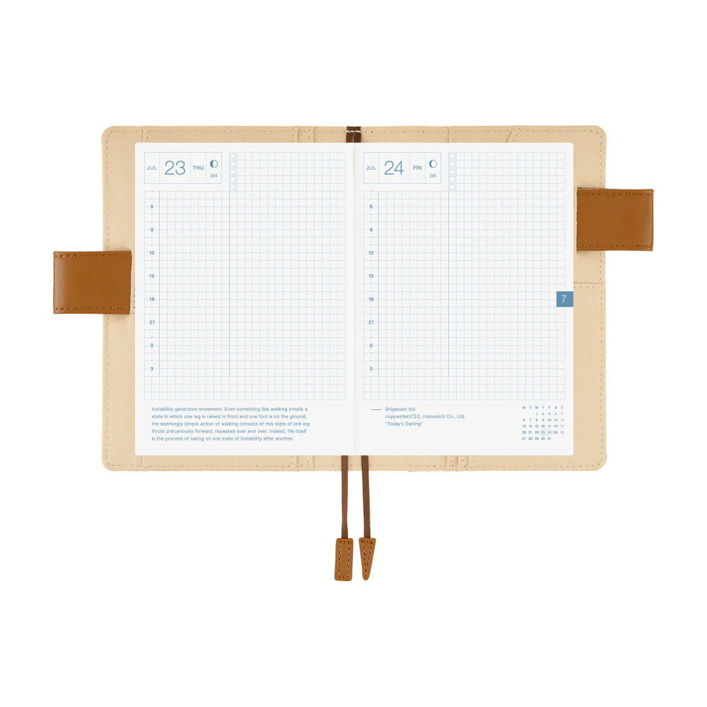 Okładka na kalendarz Hobonichi Techo A6 | Shirt Fabric: Foggy Plaid - Image 8