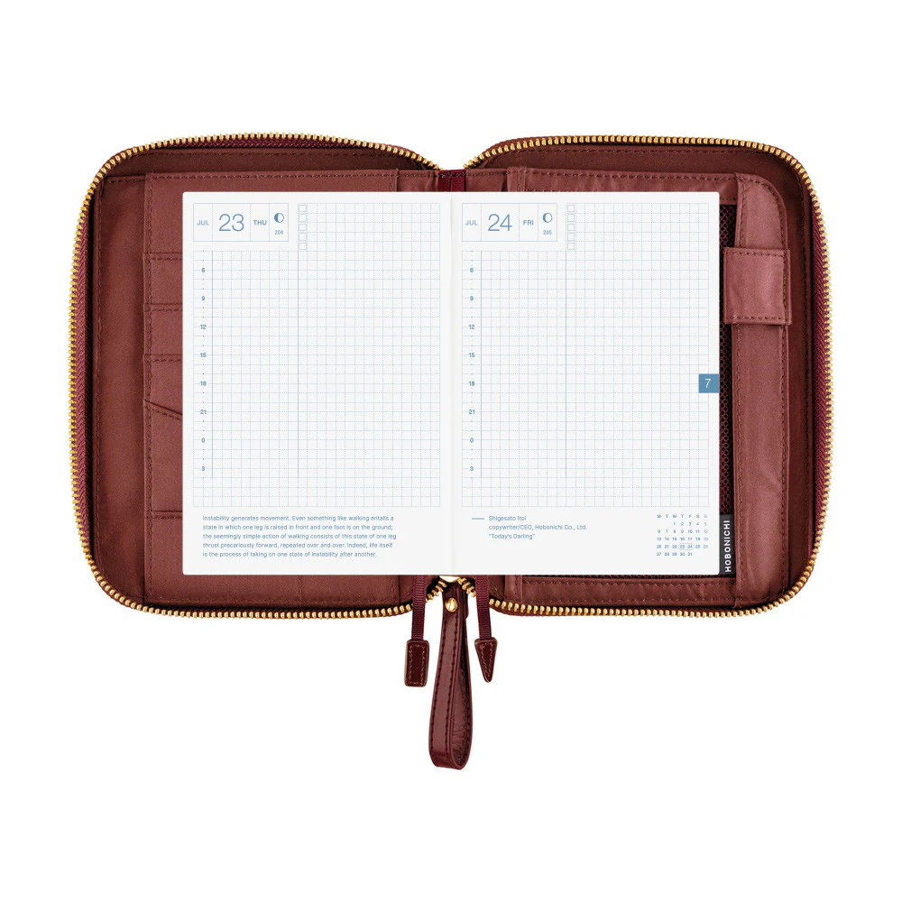 Okładka na kalendarz Hobonichi Techo A6 | Single Color: Amarone - Image 8