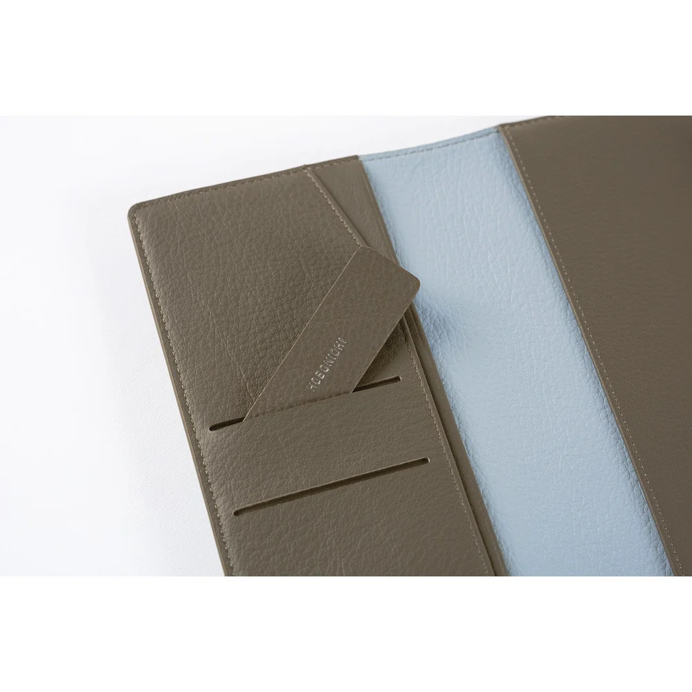 Okładka na kalendarz Hobonichi Techo Weeks | Leather: Taut ( Grey & Light Blue) - Image 5
