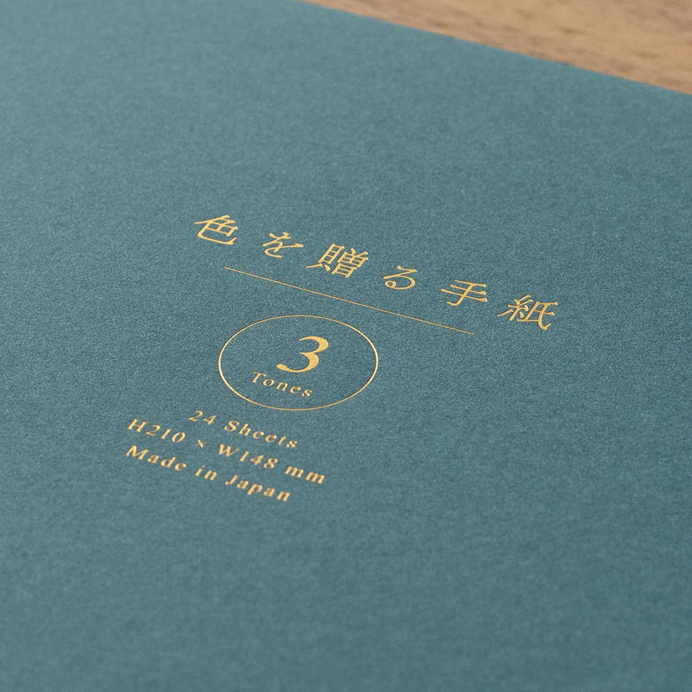 Papier listowy Midori Giving a Color A5 | Niebieski - Image 3
