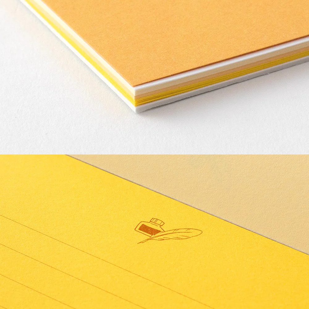 Papier listowy Giving a Color Midori A5 | Złoty - Image 4