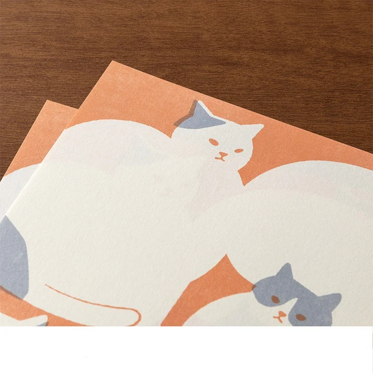 Papier listowy Midori Easy&Cozy | Kot - Image 4