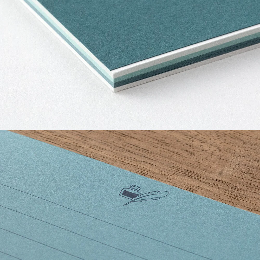 Papier listowy Midori Giving a Color | Niebieski - Image 4