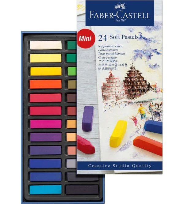Pastele Suche Mini Faber Castell Creative Studio 24 kolory - Image 2