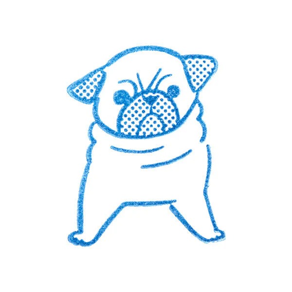 Pieczątka Hitotoki Kori-Jirushi | Mops - Image 2