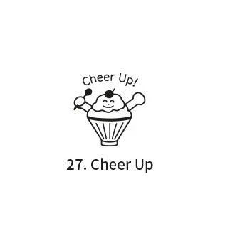 Pieczątka ICONIC Cafe Diary Stamp | Cheer Up - Image 2