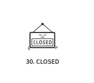 Pieczątka ICONIC Cafe Diary Stamp | Closed - Image 2
