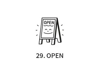 Pieczątka ICONIC Cafe Diary Stamp | Open - Image 2