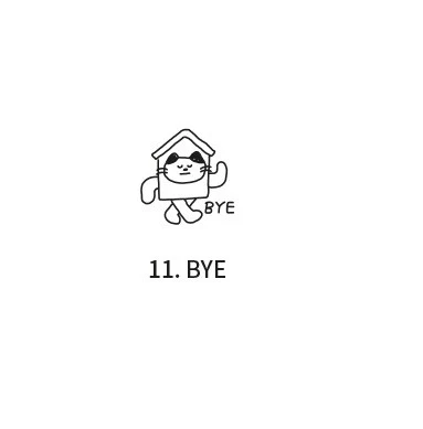 Pieczątka ICONIC Meow Diary Stamp | Bye - Image 2