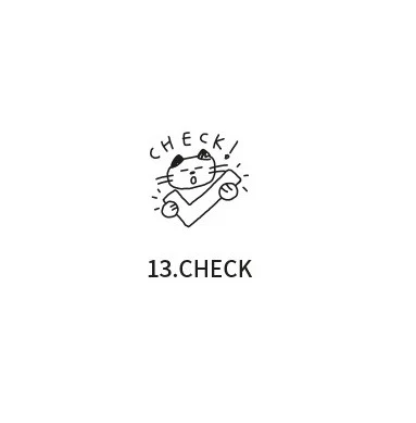 Pieczątka ICONIC Meow Diary Stamp | Check - Image 2