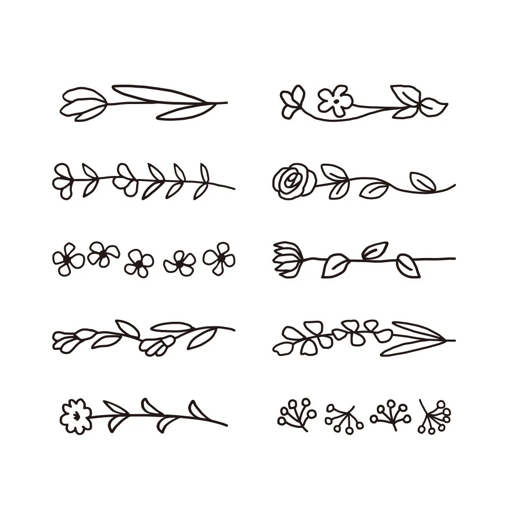 Pieczątka Midori Paintable Stamp | Kwiaty - Image 3