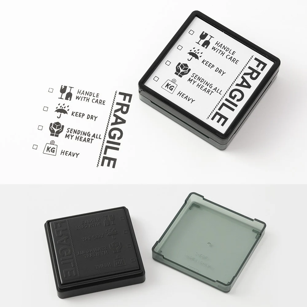 Pieczątka Midori Paintable Stamp Pre-inked | Fragile - Image 4