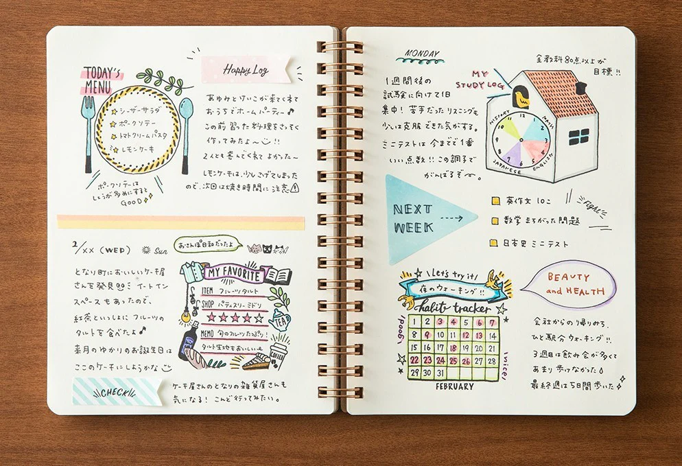 Pieczątka Midori Paintable Stamp Pre-inked | Habit Tracker - Image 6