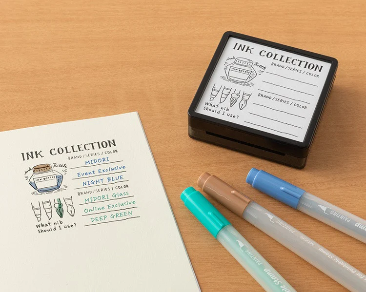 Pieczątka Midori Paintable Stamp Pre-inked | Kolekcja atramentów - Image 3