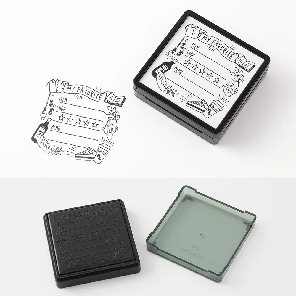 Pieczątka Midori Paintable Stamp Pre-inked | Moje ulubione - Image 2