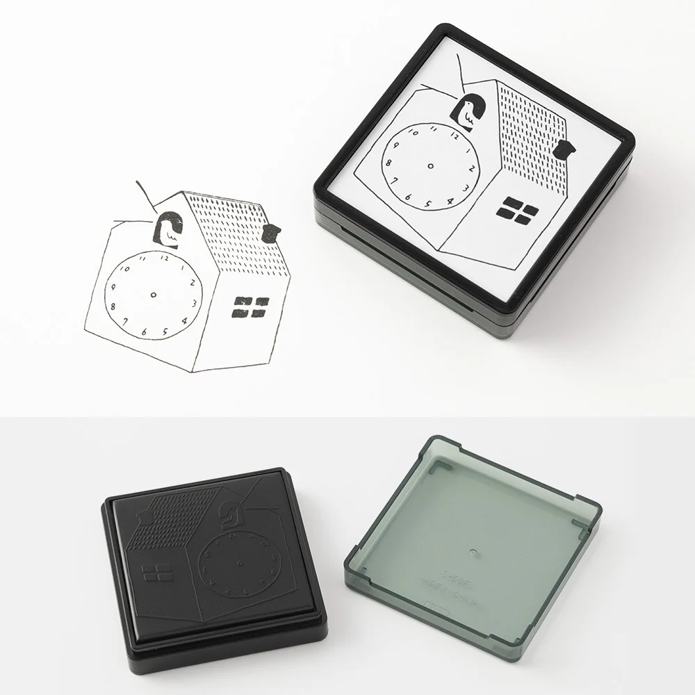 Pieczątka Midori Paintable Stamp Pre-inked | Zegar - Image 3