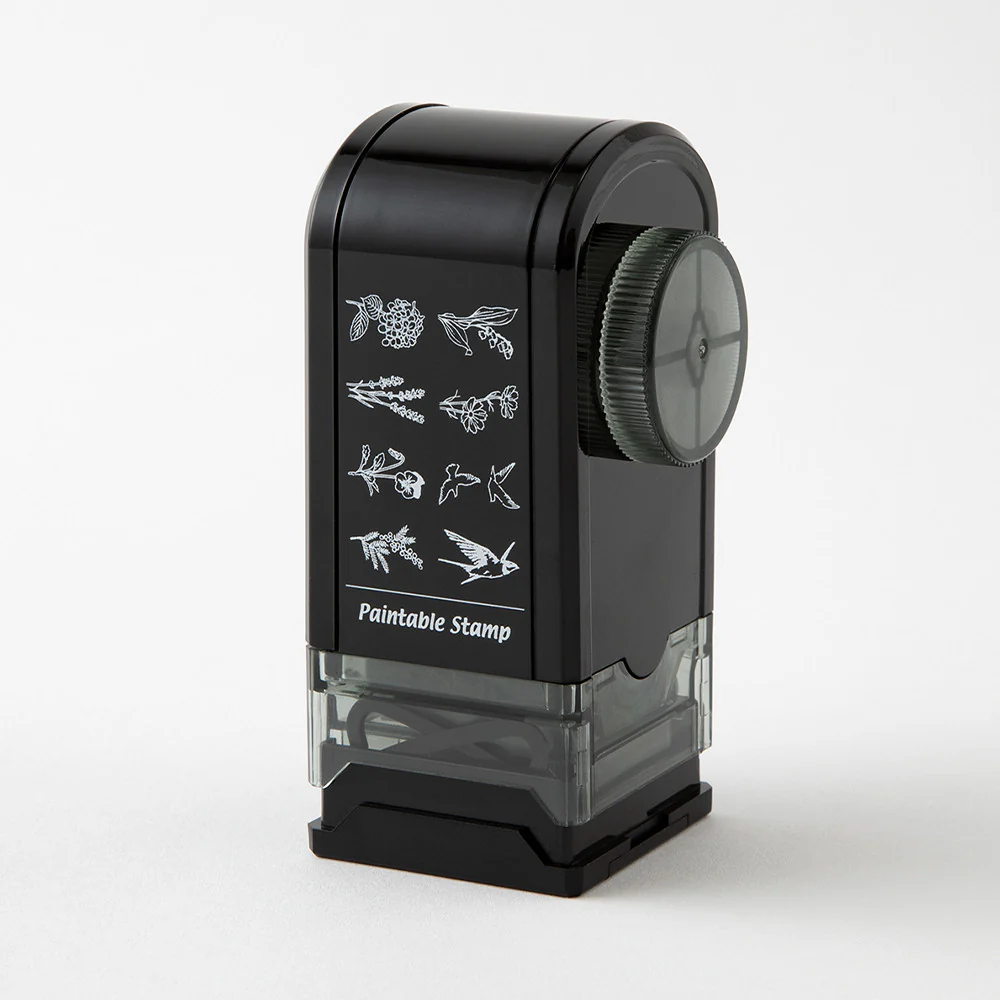 Pieczątka Midori Rotating Stamp Dial | Kwiaty i Ptaki - Image 3