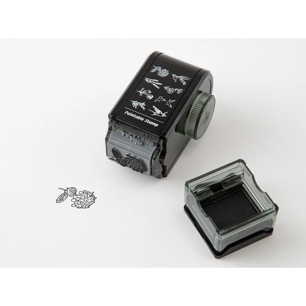 Pieczątka Midori Rotating Stamp Dial | Kwiaty i Ptaki - Image 4