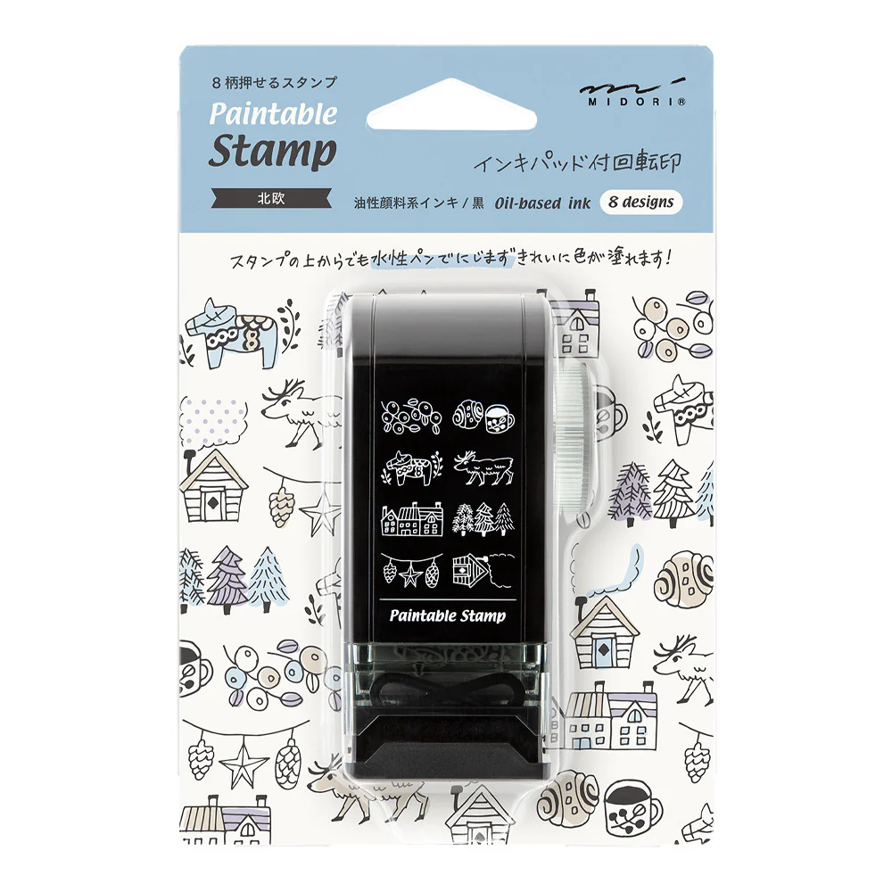 Pieczątka Midori Rotating Stamp Dial | Motywy Skandynawskie - Image 2