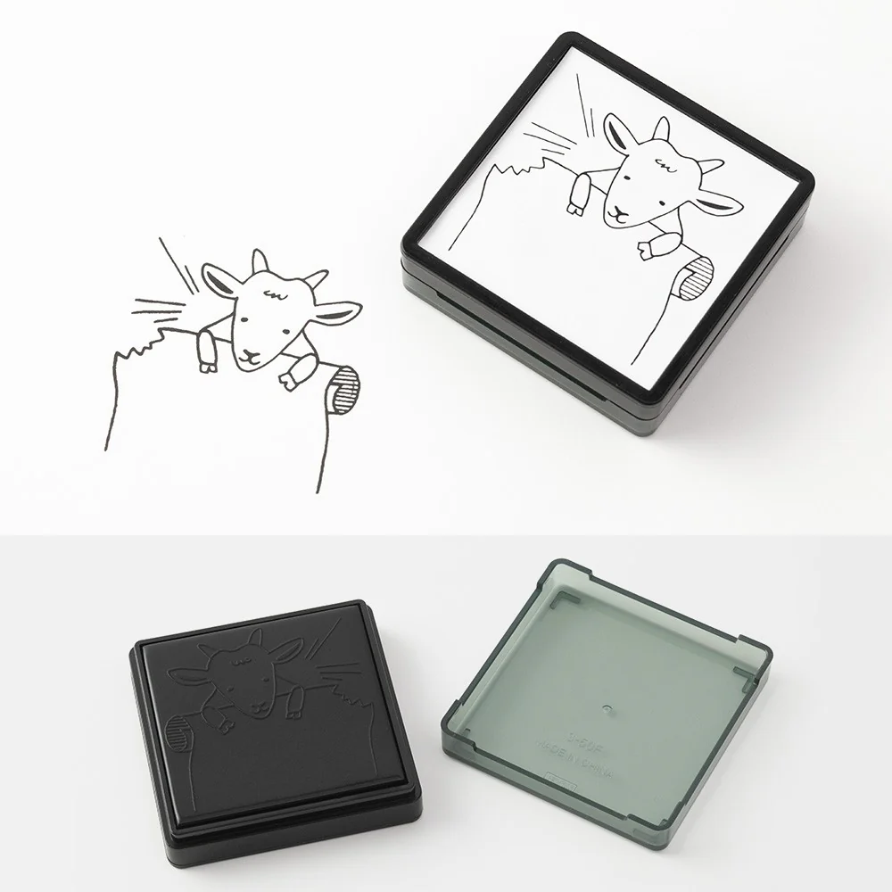 Pieczątka z tuszem Midori Paintable Stamp | Koza - Image 3
