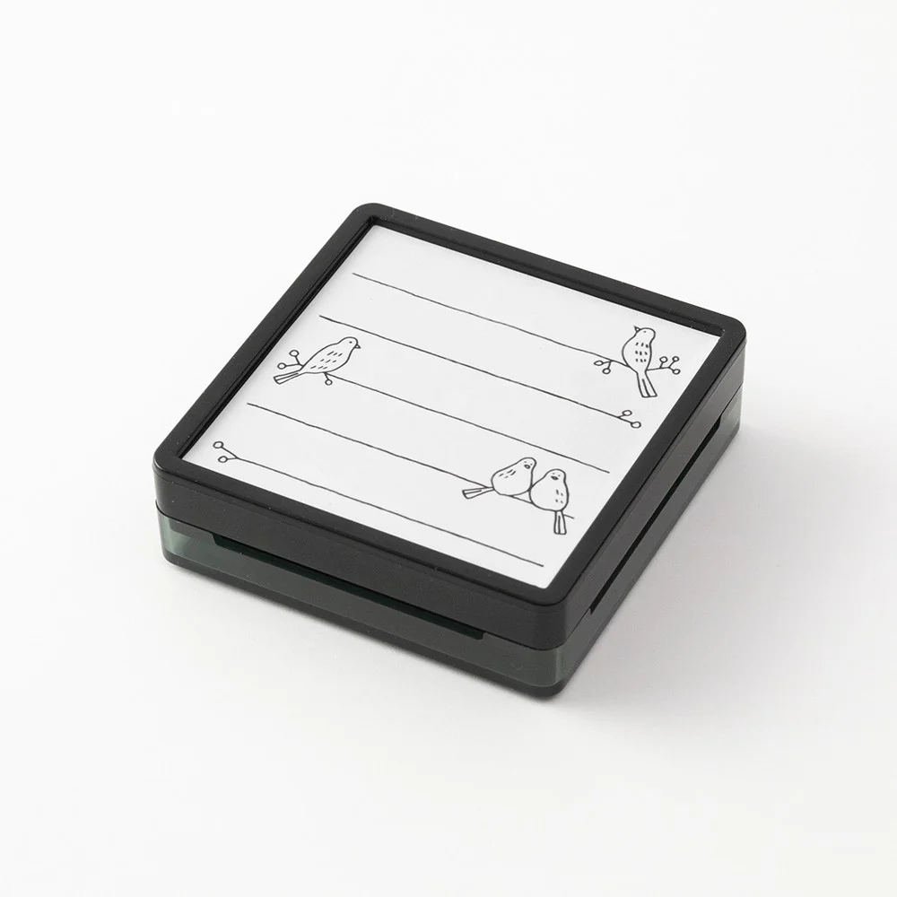 Pieczątka z tuszem Midori Paintable Stamp | Ptak - Image 3