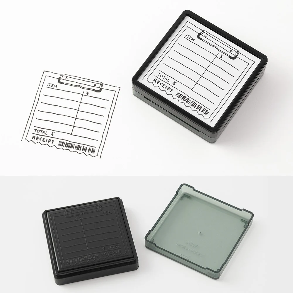 Pieczątka z tuszem Midori Paintable Stamp | Rachunek - Image 3