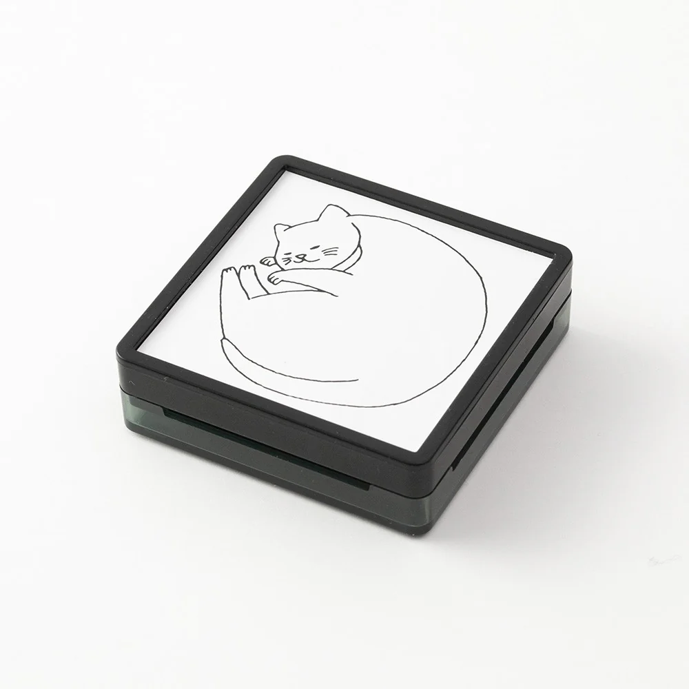 Pieczątka z tuszem Midori Paintable Stamp | Kot - Image 2