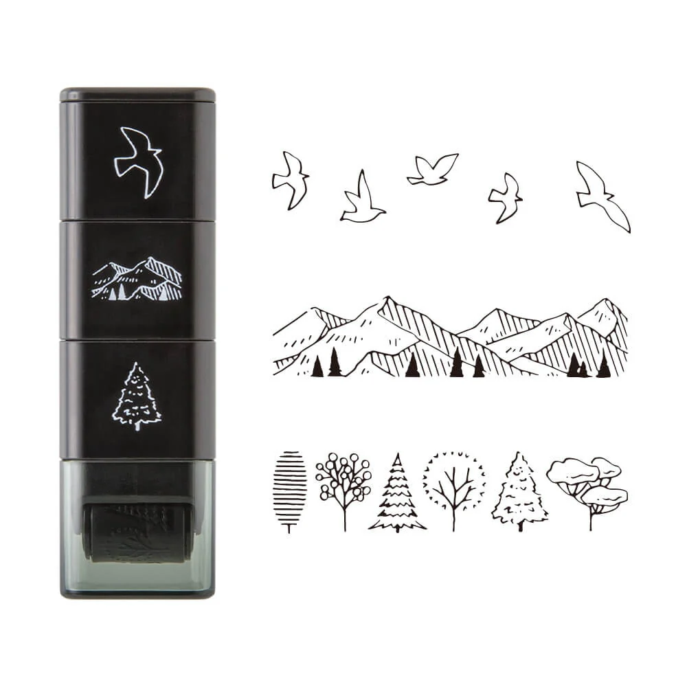Pieczątki w rolce Midori | Górski widok - Image 2