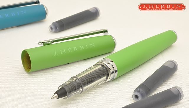 Pióro kulkowe na naboje J. Herbin | Czarne - Image 3
