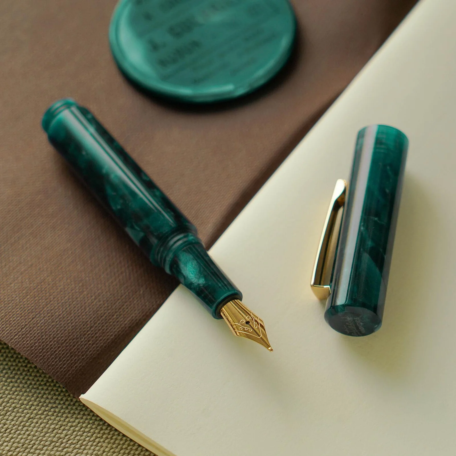 Pióro wieczne Attaché HIGHTIDE Marbled | Zielone - Image 3