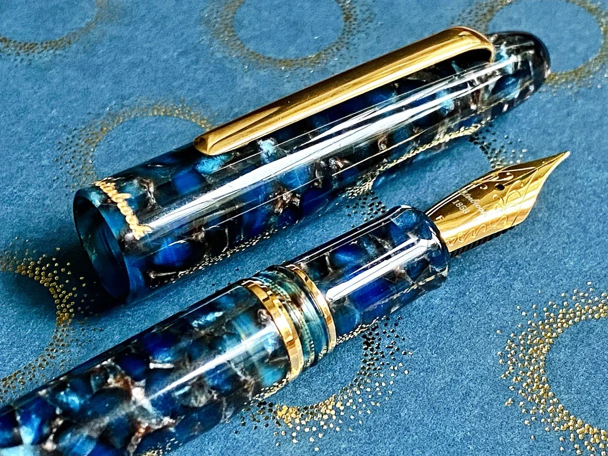 Pióro wieczne Esterbrook Estie | Nouveau Bleu Gold Trim - Image 2