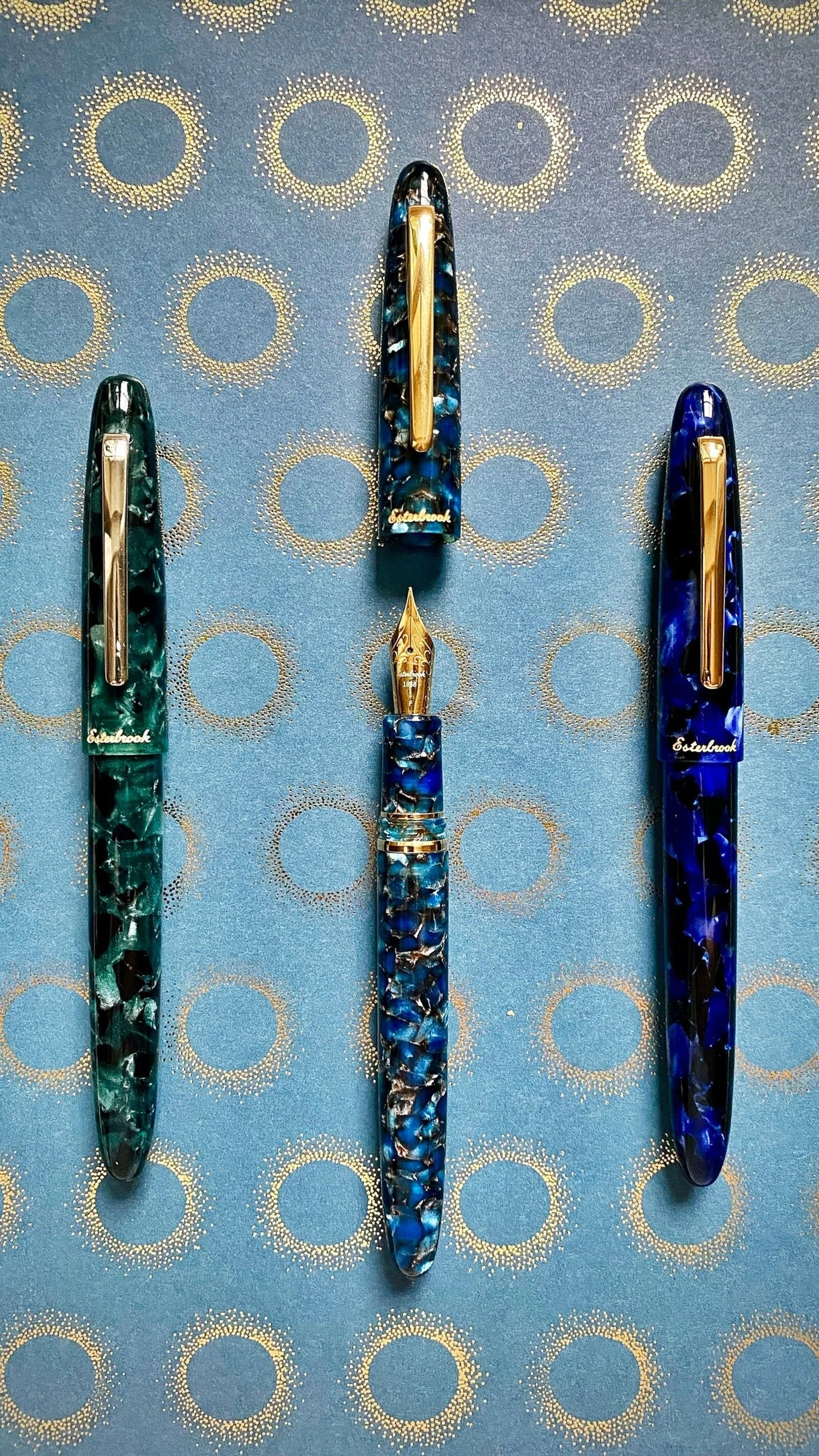 Pióro wieczne Esterbrook Estie | Nouveau Bleu Gold Trim - Image 4