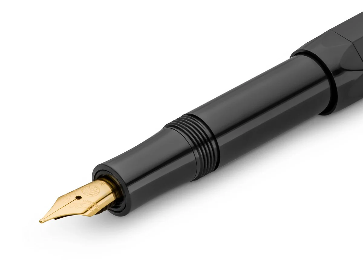 Pióro wieczne Kaweco Classic Sport | Czarne ze złotymi elementami - Image 4