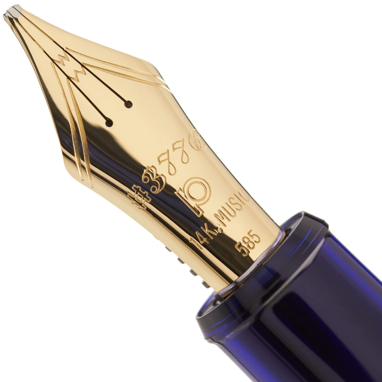 Pióro wieczne Platinum Century 3776 Chartres Blue z muzyczną stalówką - Image 3