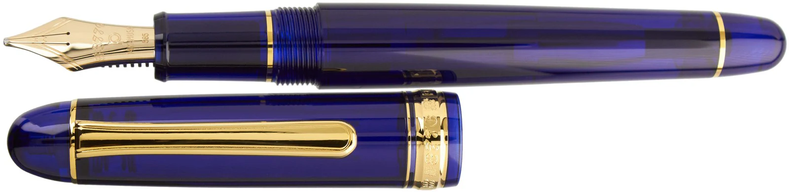 Pióro wieczne Platinum Century 3776 Chartres Blue z muzyczną stalówką - Image 4