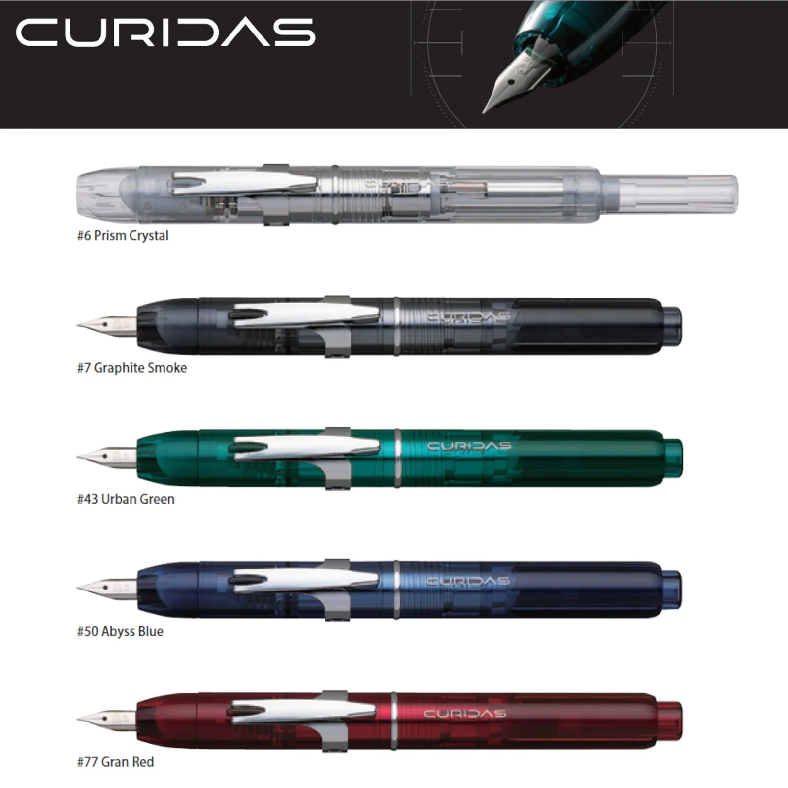 Pióro wieczne Platinum Curidas Urban Green - Image 4