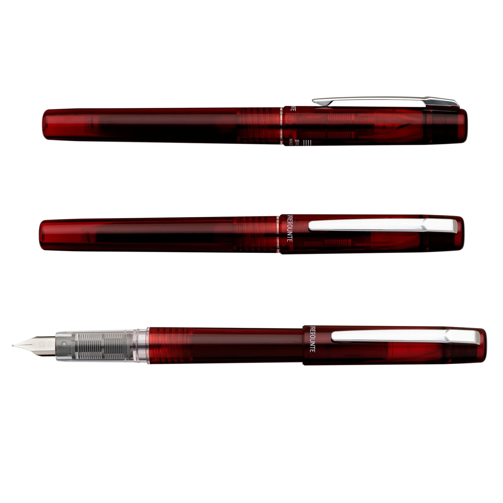 Pióro wieczne Platinum Prefounte Crimson Czerwony - Image 3