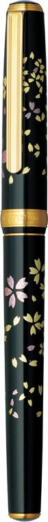 Pióro wieczne Platinum Vicoh Kanazawa Gold Leaf Swirling Petals of Cherry Blossom - Image 2