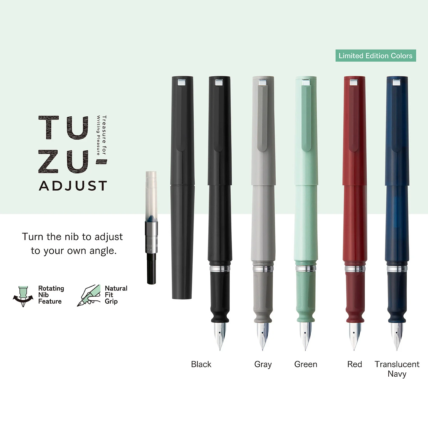 Pióro wieczne Sailor Tuzu Adjust | Szare - Image 4