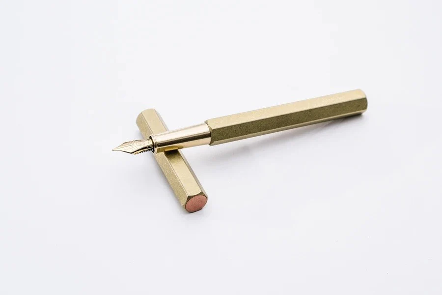 Pióro wieczne ystudio Classic Revolve | Brass - Image 2
