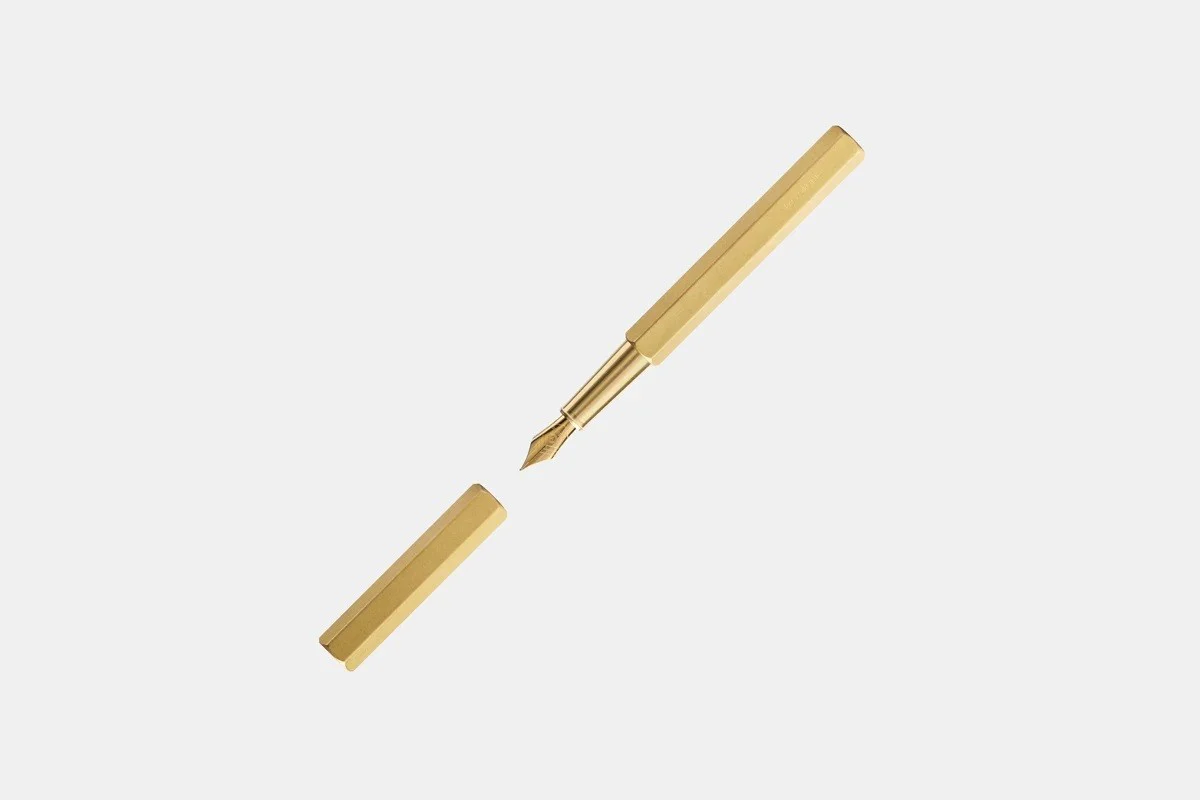 Pióro wieczne ystudio Classic Revolve | Brass - Image 3