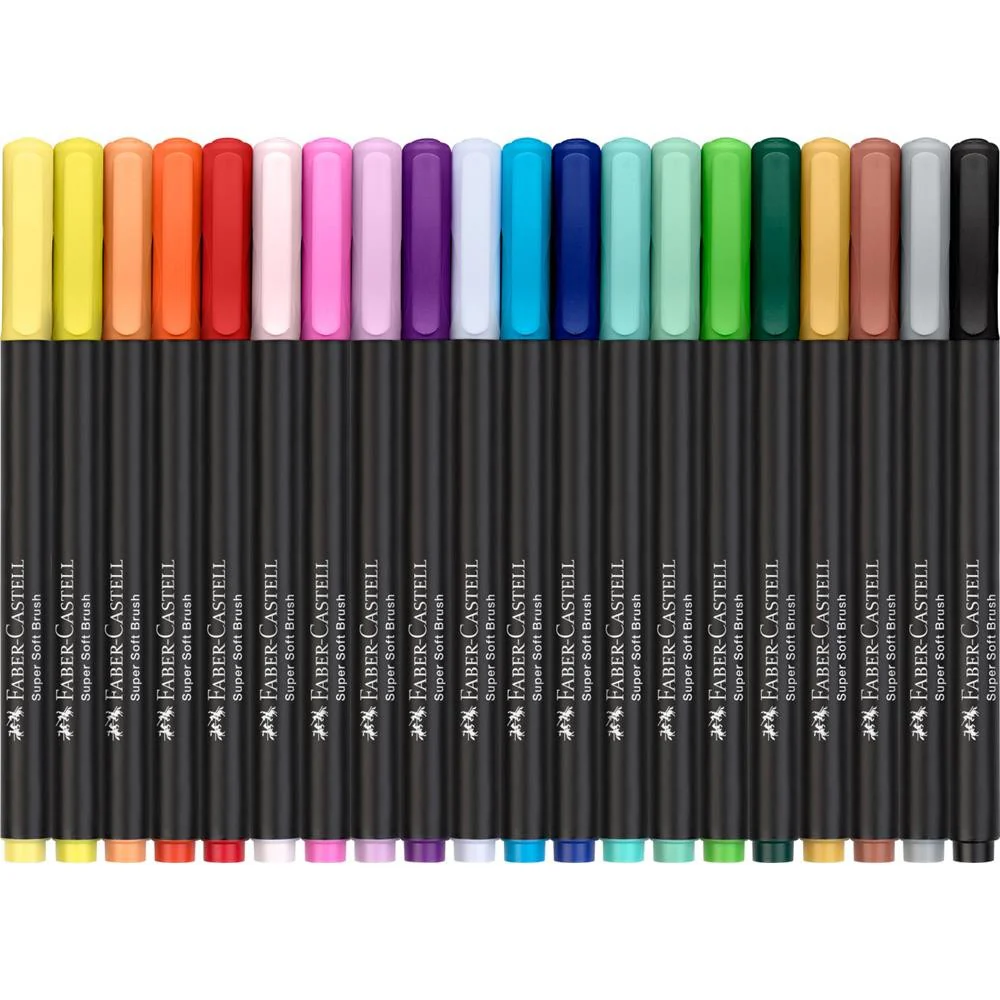 Pisaki Pędzelkowe Faber-Castell Black Edition| 20 sztuk - Image 2