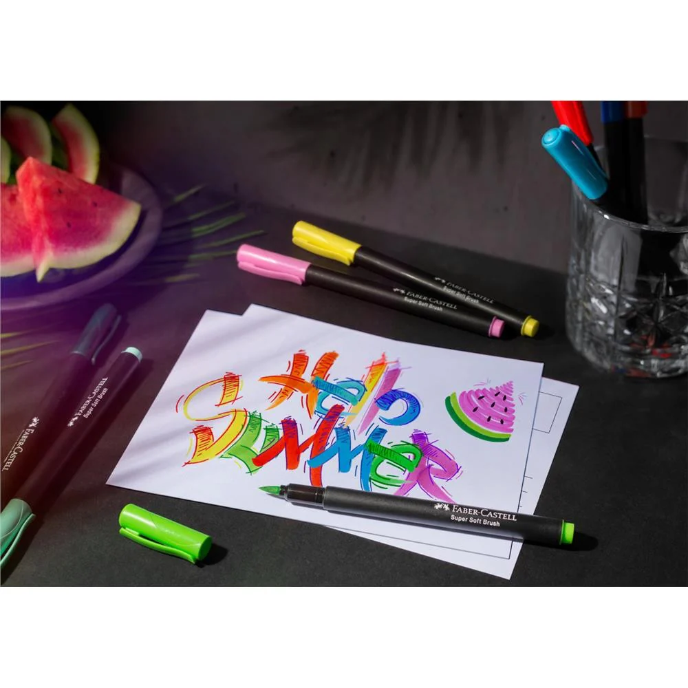 Pisaki Pędzelkowe Faber-Castell Black Edition| 20 sztuk - Image 6