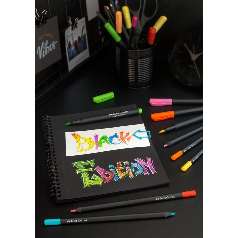 Pisaki Pędzelkowe Faber-Castell Black Edition| 20 sztuk - Image 9