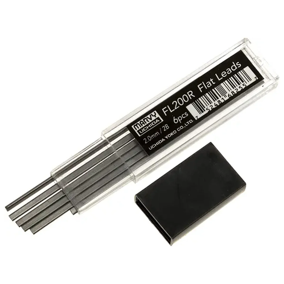 Płaski grafit do ołówka Marvy Uchida Sketch It 2;0 mm 2B | 6 sztuk - Image 2